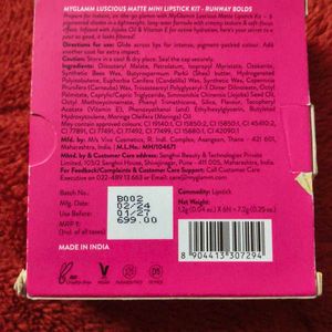 MyGlamm Luscious Matte Mini Lipstick Kit