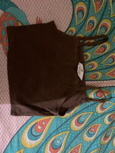 Brown Striped Blouse