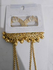 Elegant Gold Plated Jhumka Earrings