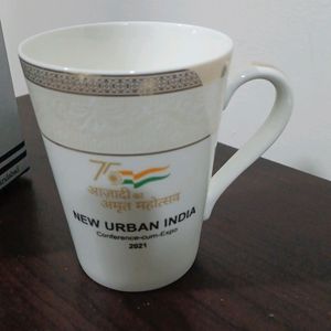 one big bone China cup.