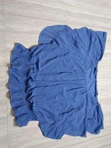 Blue Sparkle Embellished Top