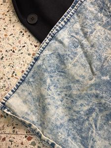 Washed Denim Long Kurta