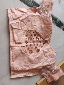 Net Siqunce Work Frill Lahnga Set