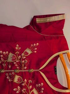Elegant Dark Pink Embroidered Kurta with dupatta