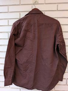 Men's Maroon Casual Shirt
