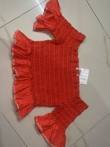 Chic Smocked Ruffle Crop Top