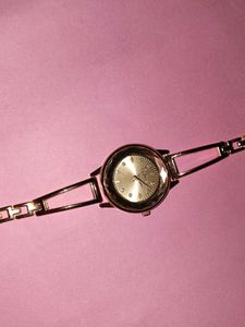 Rose/pink gold watch