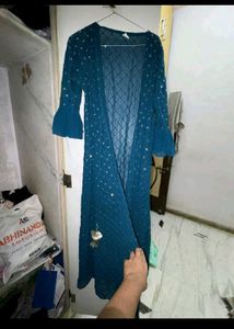 Elegant Teal Kurta Set with Jacket