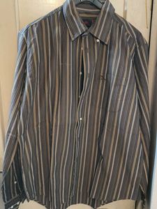 Robedi Kappa Men's Striped Button-Up Shirt