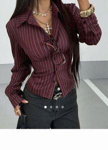 Chic Striped Button-Up Shirt
