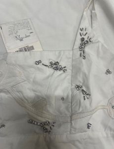 Sparkling White Cami Top