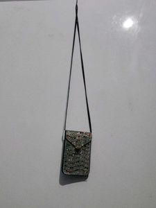 Chic Embellished Crossbody Phone Bag