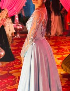 Elegant Blue Embellished Lehenga Choli