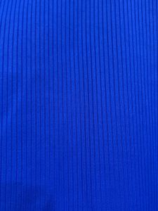 Royal Blue Square Neck Crop Top