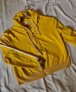 Yellow Zip-Up Hoodie