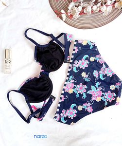 very beautiful floral bikini set