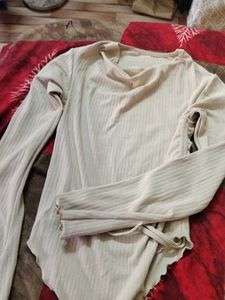 draped bell sleeves top