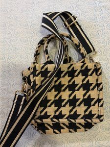 Houndstooth Mini Tote Bag