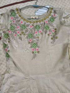 Elegant Embroidered Ethnic Gown
