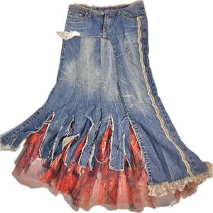 fairycore skirt denim