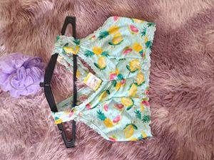 Fruity Print Lace Bralette