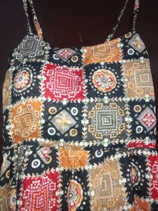 Boho Printed Sleeveless Top – Multicolor | Soft