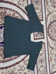 Vollen Crop Round Neck Top