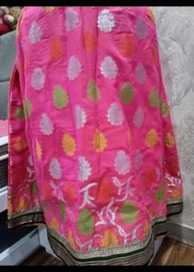Pink Banarasi Silk Lehenga