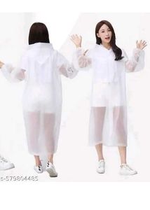 White Transparent Raincoat
