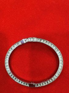 Exquisite Baguette Diamond Bangle Bracelet