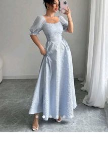 Savana lace up a line dress