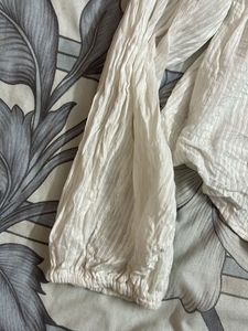 Chic White Embroidered Button-Up Blouse