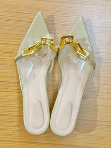 Stylish Chain Detail Mules