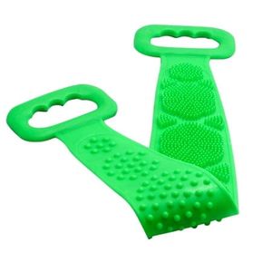 SILICON SILICA GEL BATH BRUSH - GREEN COLOUR