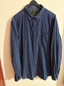 Men's Blue Striped Casual Shirt