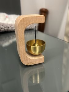 Wood and metal gong / bell