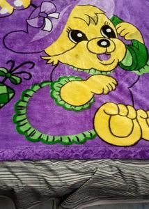Purple Plush baby Blanket