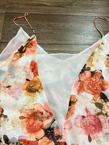 ZARA Floral Print Romper