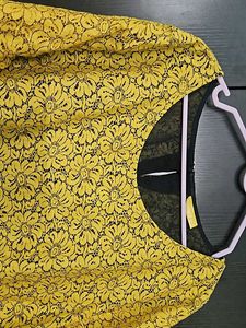Floral Yellow Blouse