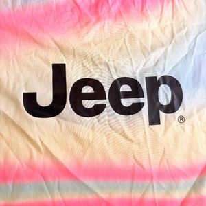 Unique Tie-Dye Adidas Jeep T-Shirt