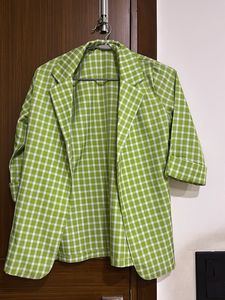 Green Checkered co-ord set