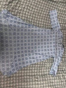 Blue Printed Kurta