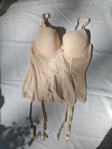 Vintage Lace Trim Corset Camisole
