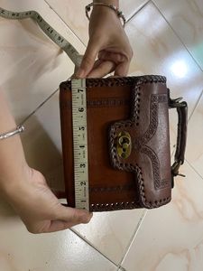 ANTIQUE REAL LEATHER HANDMADE BAG