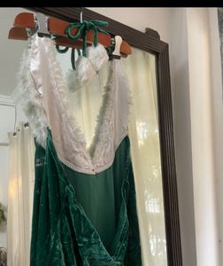 Velvet Fur Christmas dress