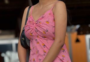 Pink Floral Summer Dress