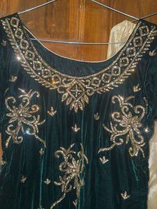 Velvet Kurta Set