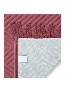 two pack Velvet Chevron sofa thrown