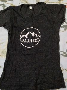 black Gray Graphic T-Shirt