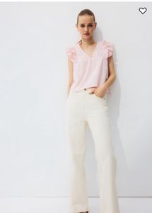 Straight High Jeans - White